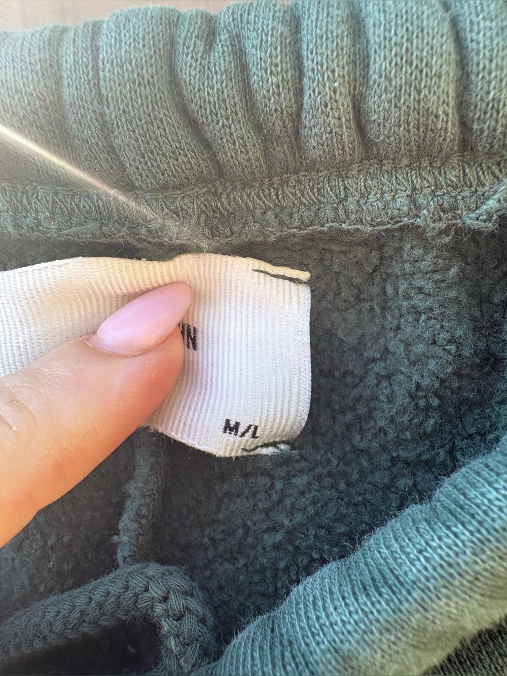 Joah Brown Oversized Joggers in Pine French Terry - Picture 6 of 7